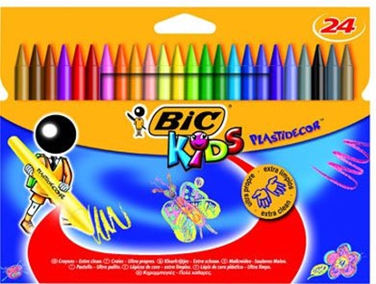 Изображение Bic KREDKI WIECOWE BIC KIDS PLASTIDECOR PUDEKO 24 SZT - 829772