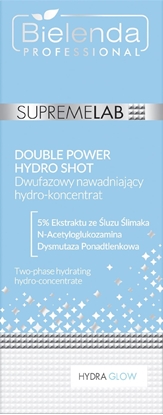 Picture of BIELENDA PROFESSIONAL Supremelab Hydra Glow Double Power Hydro Shot Dwufazowy nawadniajcy Hydro-koncentrat do twarzy 30 ml