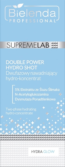 Picture of BIELENDA PROFESSIONAL Supremelab Hydra Glow Double Power Hydro Shot Dwufazowy nawadniajcy Hydro-koncentrat do twarzy 30 ml