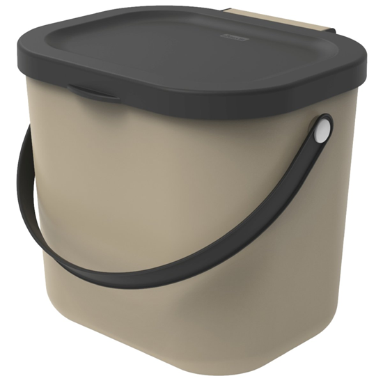 Изображение Bio atkritumu tvertne 6L Albula, gaiši brūna