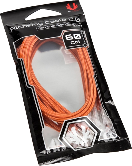 Изображение BitFenix Alchemy 2.0 PSU Cable, 0,6m, Pomaraczowy (BFX-ALC-60CMLO-RP)