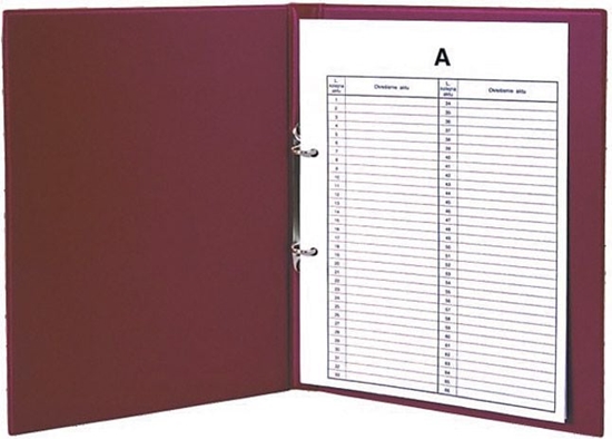 Изображение Biurfol Teczka do akt osobowych A4/2R, PCV, bordowy (BF1120)