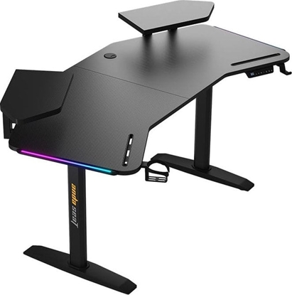 Attēls no Biurko Anda Seat Biurko gamingowe stó komputerowy z elektryczn regulacj wysokoci LED Anda Seat Shadow Warrior Black