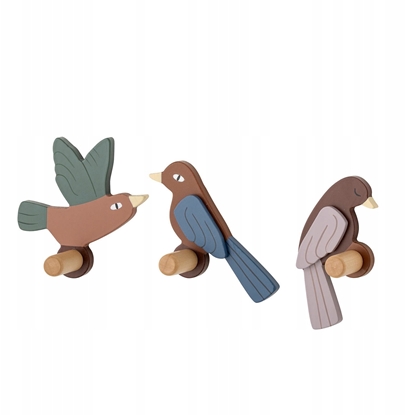 Attēls no Bloomingville MINI - Set of 3 - Lew Bird Hooks (82054427)