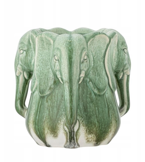 Изображение Bloomingville Pontus Vase, Zielony, Ceramika