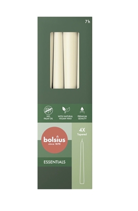 Attēls no Bolsius Table candles 245/24mm Pearl 4pcs