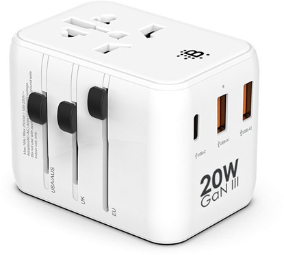 Изображение Boompods World Travel Plug 20W White