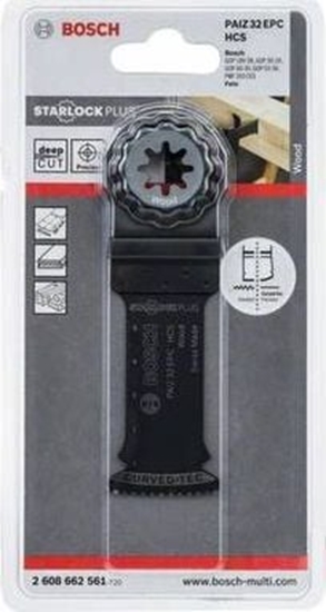 Изображение Bosch brzeszczot do cicia wgbnego PAIZ 32 EPC, drewno, 60x32mm (2608662561)