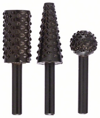 Изображение Bosch Zestaw frezów do frezowania z rki 3szt. (1609200307)