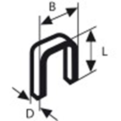 Изображение Bosch Zszywki z wskim grzbietem 5,8mm 18G TK40 25G do GTK40 2608200702