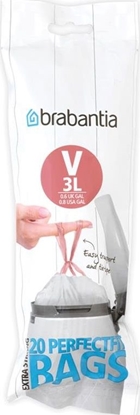 Picture of Brabantia PerfectFit Bin Liner Type V  3 L  20 Bags