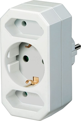 Изображение Brennenstuhl Adapterstecker Euro 2 + Schutzkontakt 1 weiß retail