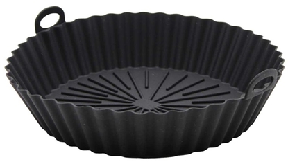 Изображение Brunbeste Wkad silikonowy do frytkownicy AIR FRYER okrgy czarny ksztat 20cm BB-3133