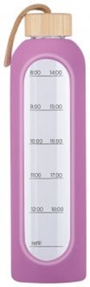 Picture of Butelka szklana KiCA Hydro Glass 1000 ml - fioletowa