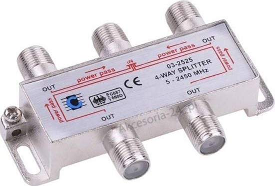 Picture of Cabletech Splitter rozganik rozdzielacz antenowy 4 TV
