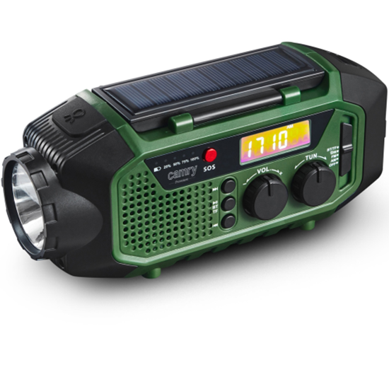 Изображение Camry CR 1919 Pārnēsājams radio-lukturis ar dinamo