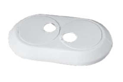 Изображение Capricorn Rozetka podwójna 16mm biaa (9-2220-016-00-01-01)