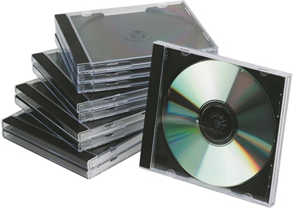 Изображение CD/DVD Q-CONNECT, standard, 10szt., przeroczyste (5706002022099)
