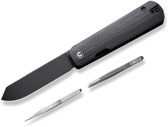 Изображение Cedrus Nó skadany Civivi Sendy Black G10, Black Stonewashed Nitro-V by Ben Petersen (C21004B-2)