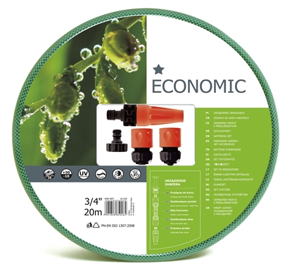 Picture of Cellfast W ogrodowy Economic 3/4" 20m ze zraszaczem prostym 3/4" (10-102)