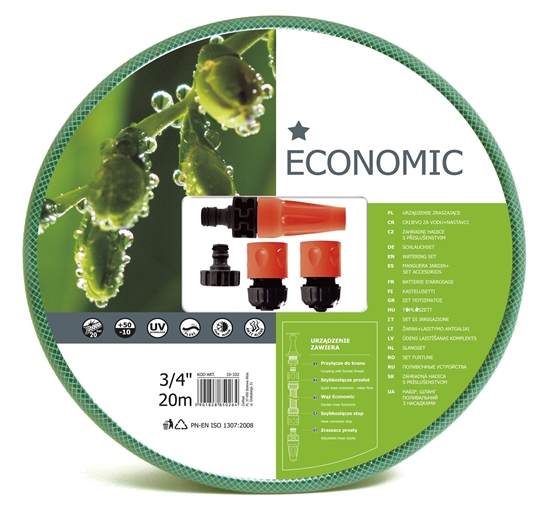 Изображение Cellfast W ogrodowy Economic* 3/4" 20m ze zraszaczem prostym 3/4" (10-102)