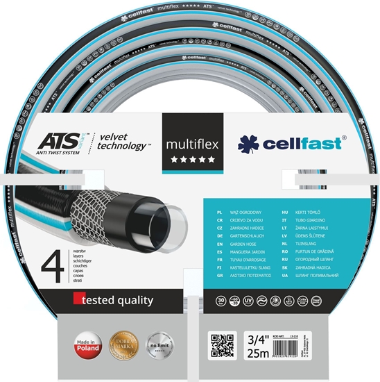 Picture of Cellfast W ogrodowy MultiFlex 3/4" 25m (13-220)
