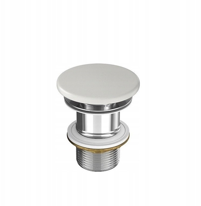 Attēls no CERAMICZNY KOREK DO UMYWALEK BEZ PRZELEWU JASNOSZARY MAT