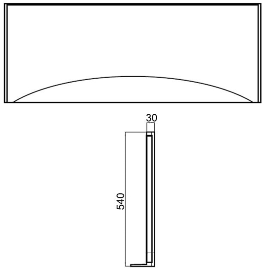 Picture of Cersanit Panel czoowy Virgo/Intro 160cm  (S401-045)