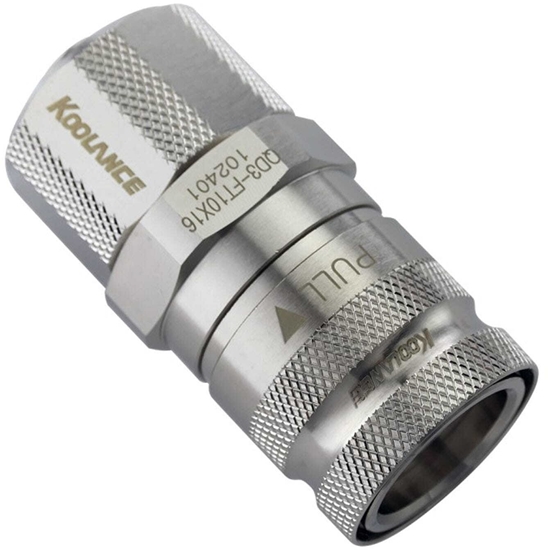 Изображение Chodzenie wodne Koolance QD3 Zcze szybkozczki proste eskie na 16/10mm - no-spill, srebrne