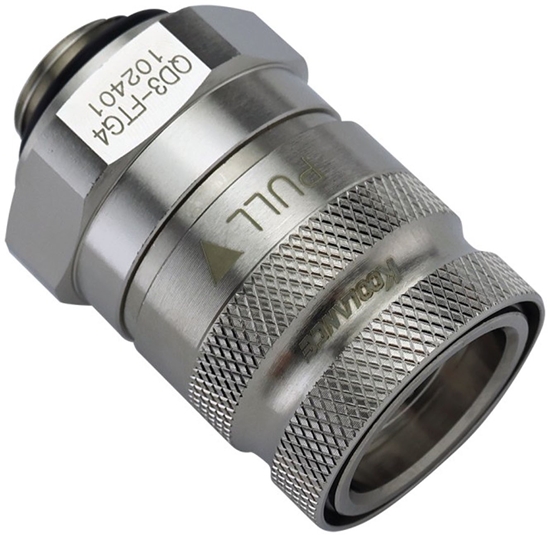 Изображение Chodzenie wodne Koolance QD3 Zcze szybkozczne proste na G1/4 Zoll AG - no-spill, srebrny