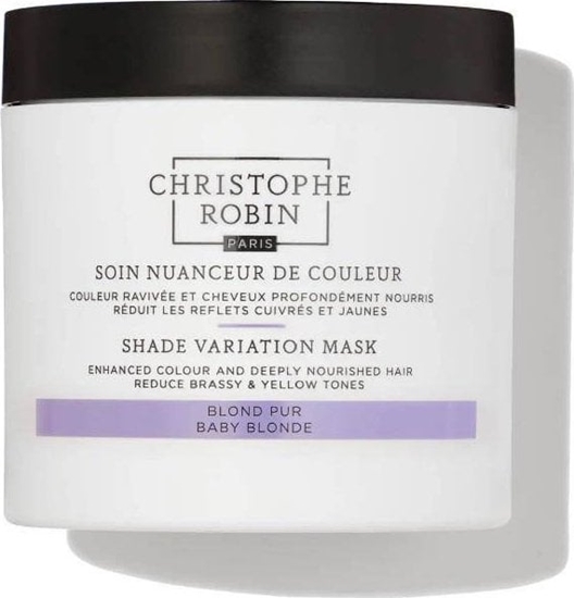 Изображение Christophe Robin Shade Variation Mask odywcza kremowa maska odwieajca kolor wosów Baby Blonde 250ml