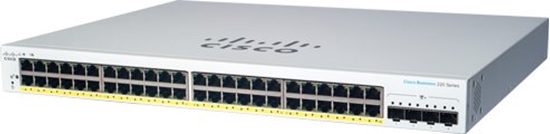 Picture of Cisco Cisco switch CBS220-48FP-4X, 48xGbE RJ45, 4x10GbE SFP+, PoE+, 740W - REFRESH