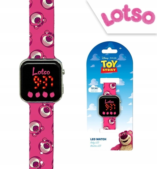 Изображение Cyfrowy Zegarek Led Dziecicy Dla Dzieci Disney Toy Story Lotso / Lts00017-ty4024