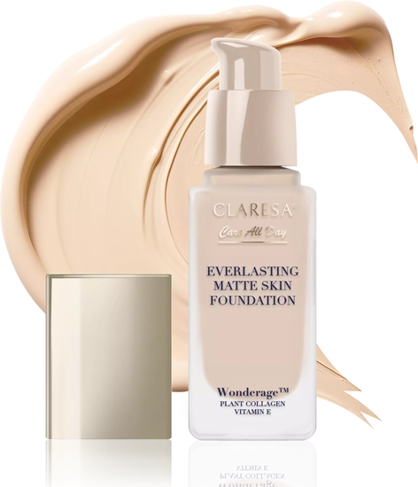 Picture of CLARESA_Care All Day Everlasting Matte Skin podkad smoothujcy matujcy 03 Vanilla 32ml