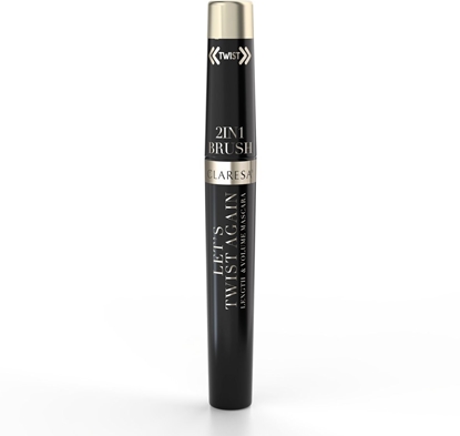 Picture of CLARESA_Let's Twist Again 2in1 tusz do rzs wyduajco-pogrubiajcy Black 7g