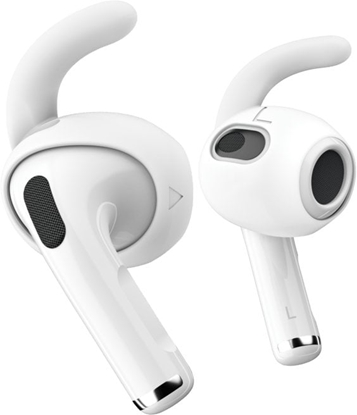Attēls no Class and Culture LLC KeyBudz EarBuddyz - silikonowe nakadki do AirPods 4. generacji, EarPods (white)