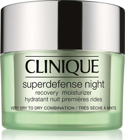 Picture of Clinique Superdefense Night Recovery Moisturizer 1/2 Very Dry To Dry Combination regenerujcy krem na noc 50ml