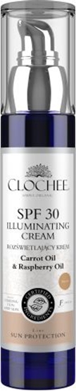 Picture of Clochee Krem do twarzy Iluminating Cream SPF30 Carrot Oil&Raspberry Oil rozwietlajcy 50ml