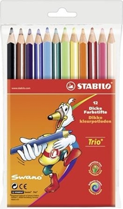 Attēls no Corex Stabilo Kredki Trio 12 kol. (203/12-02)