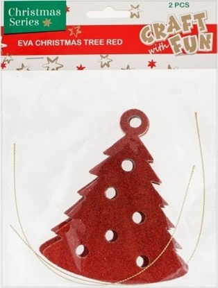 Attēls no Craft with Fun Ozdoba Choinka Czerwona