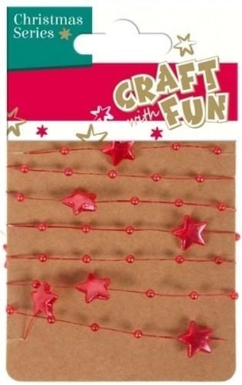 Picture of Craft with Fun Ozdoba dekoracyjna acuch gwiazdki mix