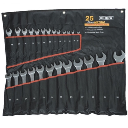 Picture of Dedra Zestaw kluczy pasko-oczkowych 6-32mm 25szt. (1406)