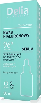 Attēls no Delia Kwas hialuronowy - 96% z natury - Serum wypeniajce do twarzy, szyi i dekoltu 30ml