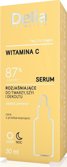 Picture of Delia Witamina C - 87% z natury - Serum rozjaniajce do twarzy, szyi i dekoltu 30ml