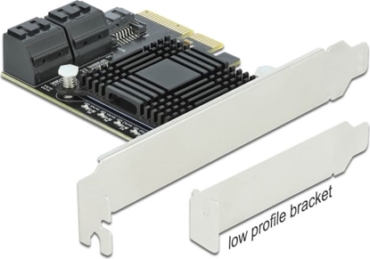 Picture of Delock 5 port SATA PCI Express x4 Card - Low Profile Form Factor