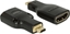 Изображение Delock Adapter High Speed HDMI with Ethernet – HDMI Micro-D male > HDMI-A female 4K black