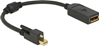 Picture of Delock Adapter mini DisplayPort 1.2 male with screw > DisplayPort female 4K black