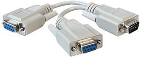 Picture of Delock Adapter Serial D-Sub9 male > 2 x female 17 cm