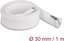 Изображение Delock Braided Sleeve with zip fastener heat-resistant 1 m x 30 mm white