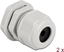 Attēls no Delock Cable Gland PG13.5 for round cable grey 2 pieces